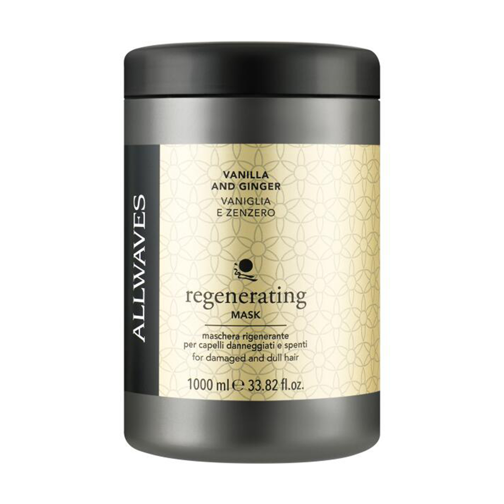 Регенерувальна маска для волосся Allwaves Regenerating Mask з ваніллю та імбиром, 1 л